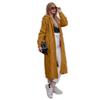 Nuevo Modelo de Comercio Exterior 2026 Deseo Otoño e Invierno Europeo y Americano Más Vendido Suéter Cardigan Largo de Color Sólido con Capucha Suéter de Punto Trenzado para Mujer
