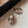 Pendientes de Hoja de Sauce Texturizados por Ambos Lados, Pendientes de Estilo Popular Nuevo, Lujo Ligero, Gama Alta, Exquisitos, Elegantes, Modernos y de Moda