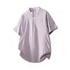 Camiseta de manga corta fina de seda de hielo con media cremallera estilo americano izexx para hombre, diseño de verano delgado y moderno, protección solar