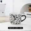 Juego de Tazas Cerámicas Estilo Hepburn, Combinación de Tazas de Alto Valor, Taza para Leche del Desayuno, Taza para Café de Oficina, Taza de Agua para Pareja