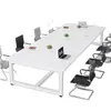 Mesa de conferencias, escritorio de oficina moderno minimalista, estación de trabajo rectangular, mesa pequeña para sala de conferencias, mesa de recepción y capacitación, mesa larga