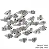 Cuentas Espaciadoras de Aleación de Plata Antigua Galvanizada Cilindro Decorativo para Colgar en Cinturón Pendientes Pulsera Collar Cadena de Teléfono Móvil Accesorios Hechos a Mano DIY