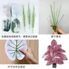 Plantas Verdes Artificiales de Venta Caliente Transfronteriza, Plantas en Maceta de 18 Hojas para Decoración de Escenas, Plantas Verdes Falsas para Paisajismo de Hoteles y Centros Comerciales