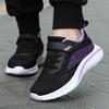Zapatillas Deportivas Infantiles de Primavera y Otoño, Zapatillas Deportivas Transpirables de Tejido Fly-Knit, Zapatos Casuales de Malla, Zapatillas para Correr para Niñas de Edad Media y Mayores