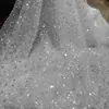Encaje Bordado con Lentejuelas Perlas de Industria Pesada Tela de Malla Tela para Vestido de Boda Vestido de Noche Tela para Ropa DIY