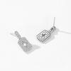 Pendientes Colgantes de Plata de Ley 925 con Forma de Mini Estrella Transfronterizos para Mujer, Elegante Estilo Europeo y Americano, Lujo Ligero, Pendientes de Personalidad de Nicho