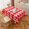Mantel Impermeable y a Prueba de Aceite, Peva Sin Lavado, Lujo Ligero, Gama Alta, Cuadrado, Mantel Simple de Dibujos Animados para Picnic, Mantel para Mesa de Dormitorio de Estudiante