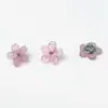 Botões de Flor Pequena Fresca Imitando Concha Botões de Flor de Cinco Pétalas de Acetato Decoração para Camisa Cardigã Suéter Vestido