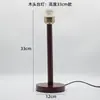 Lámpara de Mesa Artística de Madera Minimalista Nórdica Base Portalámparas E27 Iluminación LED de Mesita de Noche para Dormitorio Accesorios de Lámpara DIY