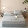 Shu Zun Ke Serie de Bordado de Toalla Estilo Fresco Dibujos Animados Clase A Faldón de Cama Individual Estilo Universal Cuatro Estaciones