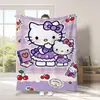 Manta de Gato Hello Kitty Transfronteriza Manta Gruesa de Dibujos Animados Hello Kitty Manta Impresa Digitalmente Manta