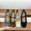 Zapatos Mary Jane de lunares estilo francés con una tira para mujer, otoño, lazo, zapatos de un solo color de corte bajo, dulces, punta cuadrada, zapatos que aumentan la altura