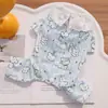 Ropa de Vientre de Algodón para Mascotas en Primavera y Verano, Ropa con Aire Acondicionado para Perros y Gatos, Ropa de Cuatro Patas para Exteriores Antiderrames, Suministros para Bichón
