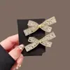 Pinza para el Cabello de Cristal con Zirconia y Lazo Estilo Lujo Ligero para Mujer, Pinza Simple y Elegante para Flequillo Lateral para Niñas, Pinza de Pato Estilo Hada