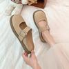 Pantuflas de Verano Francesas Retro de Punta Cerrada para Mujer 2024 Nuevas Moda Coreana Pantuflas de Deslizamiento Versátiles para Mujer Venta al por Mayor