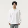 Nueva Camiseta de Manga Larga para Hombre Otoño/Invierno 2026, Camiseta Base de Algodón Puro, Cuello Henley, Holgada, Suave, Agradable para la Piel, Disponible al por Mayor