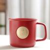 Suministro de fábrica taza retro estrella balfeng con LOGO bronce taza taza de cerámica venta al por mayor taza de bronce