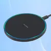 Cargador Inalámbrico de Escritorio con Luz Ambiental de 20W al por Mayor Adecuado para Teléfonos Móviles Apple y Huawei Cargador Inalámbrico Redondo con Sensor