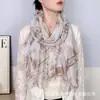 Bufanda de Algodón de Seda de Bali de Gran Tamaño Más Vendida, Estilo Étnico, Bufanda Decorativa Moderna y Versátil, Bufanda Cálida para Personas de Mediana Edad y Mayores