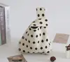Nova Bolsa de Presente Tecida Feminina, Bolsa de Mão, Sacola Tote para Presente, Bolsa de Tricô, Bolsa de Mão, Sacola Tote