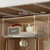 Estante de almacenamiento para litera de dormitorio, cesta colgante extensible para cama, estante de almacenamiento sin taladro debajo del escritorio, accesorio de mesita de noche para dormitorio