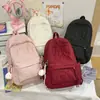 Mochila de Algodón Otoño e Invierno 2025 Nueva Hilo Bordado Mochila de Algodón Relleno para Mujer Moda Ropa de Trabajo Mochila Pequeña Informal para Mujer