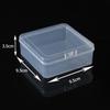 Caja de Almacenamiento de Plástico Transparente Alto Cuadrada Joyería Abalorios Piezas de Repuesto Equipo de Pesca Almacenamiento de Tapones para los Oídos Caja Cuadrada Pequeña Venta Directa de Fábrica