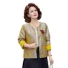 Nuevo abrigo de otoño estilo chino para madres 2026, nueva chaqueta tradicional china de primavera y otoño para mujeres de mediana edad y mayores, prenda superior de alta gama