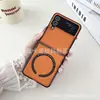Adecuado para la Nueva Funda de Teléfono Móvil Zflip7 de Samsung Zflip5 Carga Inalámbrica Magnética Pantalla Plegable Funda Protectora Anti-Caída 4