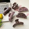 Jiayue Acessórios Laço Estampa Leopardo Presilha Garra Design de Nicho Tendência Presilha de Cabelo Acessório de Cabelo Verão