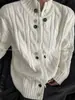 Suéter Cardigan Grueso de Punto Trenzado Cuello Alto Old Money para Hombre y Mujer Otoño e Invierno Botones Únicos Diseño de Nicho Top de Moda