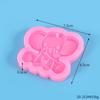 Molde de Silicona para Llavero DIY Corazón Hueso Copa de Vino Mariposa Carro Pieza de Cera de Aromaterapia Decoración de Armario