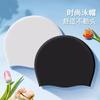 Gorro de Natación para Mujer, Impermeable, No Elástico, Circunferencia de Cabeza Grande, Pelo Largo, Cómodo, Protección para los Oídos de Silicona, Gorro de Natación Grande para Adulto para Hombres y Mujeres