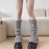 Calcetines de otoño e invierno para mujer, calcetines afelpados, calcetines blancos para pantorrilla con agujeros y pierna acampanada, conjuntos de medias cálidas, protectores de pierna estilo 'hot girls'