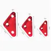 Lona de Tienda de Aleación de Aluminio de Tres Agujeros para Exteriores Cuerda a Prueba de Viento Pieza Antideslizante Hebilla de Cuerda de Tracción Pieza Triangular Hebilla de Ajuste Triangular Grande
