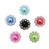 Color flor taladro accesorios para el cabello hechos a mano colgante accesorios DIY venta directa de fábrica de accesorios de hebilla de taladro de girasol transfronterizo
