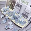 Tiktok nuevo Mabe gradiente soporte de flores de seis pétalos simulación de hojas de árbol flor DIY decorativo accesorios de joyería hechos a mano