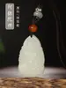 Jade de Hetian Buda del Zodiaco Colgante de Jade para Hombres Guanyin Manjushri Samantabhadra Bodhisattva del Tesoro Vacío Collar del Año del Zodiaco para Mujeres