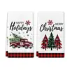 Bestseller navideño transfronterizo de Amazon muñeco de nieve toalla absorbente para mesa de cocina toalla de platos personalizada decoración