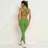 Mono de Yoga Europeo y Americano ins Melocotón sin Líneas Cadera Secado Rápido Hermoso Espalda Arrugada Cadera Mono de Fitness