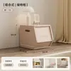 Caixa de armazenamento de brinquedos para crianças, armário de armazenamento de grande capacidade para a sala de estar, organizador plástico doméstico, perfeito para guardar roupas e lanches
