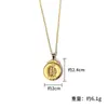 Bolsa de la suerte colgante palabra de pelo fortuna redondo collar de mujer accesorios de temperamento Joyería de Oro collar colgante venta al por mayor