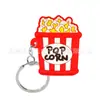 Serie Casual Nueva Transfronteriza Dibujos Animados PVC Pegamento Suave Llavero Accesorios para Bolsos DIY Regalo Pequeño Colgante para Llavero