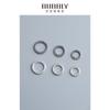 Anillo cerrado de plata de ley s925 plata tailandesa espaciador de corona de cáñamo accesorios para pulsera DIY hebilla de conexión circular anillo retorcido