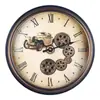Reloj de Pared Retro con Engranajes Estilo Industrial Sala de Estar Restaurante Bar Reloj Mecánico Creativo Personalizado Decoración del Hogar Reloj
