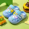 Nova Faixa de Cabeça Luminosa Kuromi para Meninas, Chinelos de Verão Crocs Infantis, Sandálias Macias Antiderrapantes para Bebê com Luz
