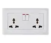 Enchufe de pared con interruptor estándar europeo enchufe con portalámparas estándar británico enchufe de pared estándar británico enchufe multifuncional para el hogar posición de enchufe múltiple