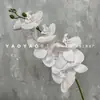 Orquídea Phalaenopsis de 9 Flores Impresa en 3D Decoración de Mesa Nórdica Arreglo Floral de Boda Orquídea Phalaenopsis Artificial Azul-Morado