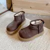 Botas de Nieve para Niños Estilo Coreano 2025 Invierno Nuevas Terciopelo Espesado Zapatos de Algodón para Bebé para Niños y Niñas Botas de Algodón Cálidas con Forro de Felpa