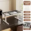 Soporte de altura ajustable para computadora, soporte de computadora ajustable tipo de pie, plataforma ajustable de escritorio, ajustable para acostarse, flotante, plegable, adecuado para personas perezosas